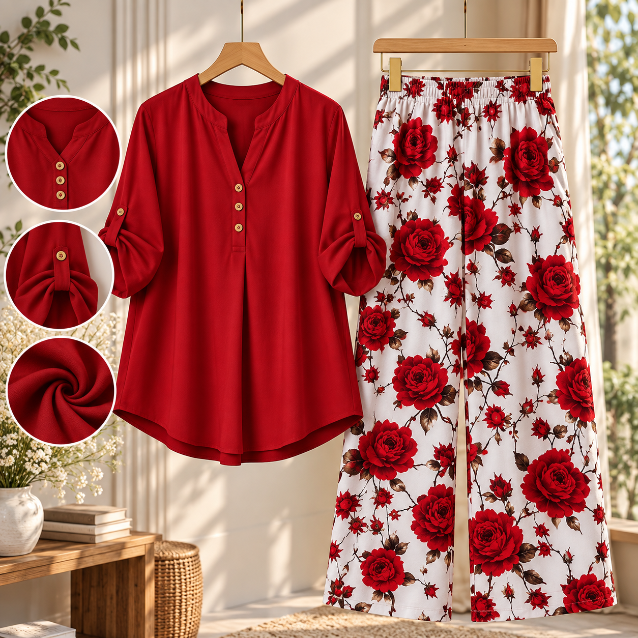 Imported Digital Print Western Coord Set
