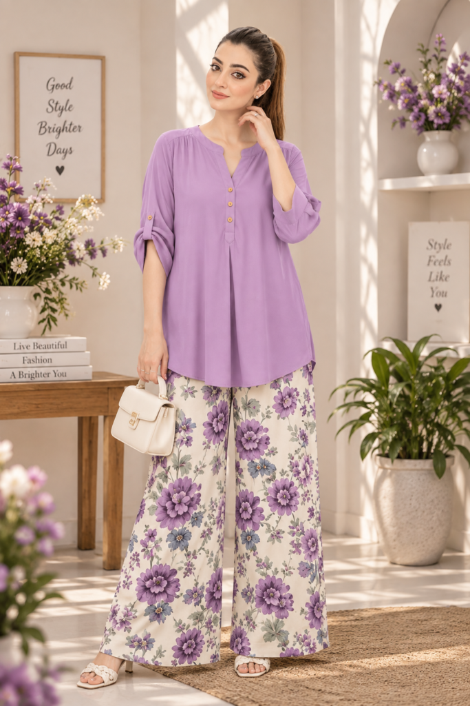 Imported Digital Print Western Coord Set | Easy Fit