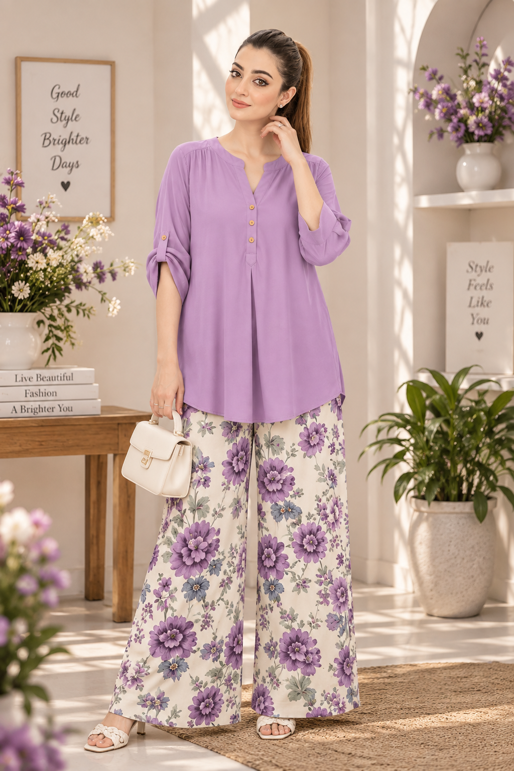 Imported Digital Print Western Coord Set | Easy Fit