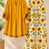 Imported Digital Print Western Coord Set | Easy Fit
