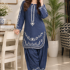Embroidered 2-Piece Lawn Suit with Dhaka Pajama