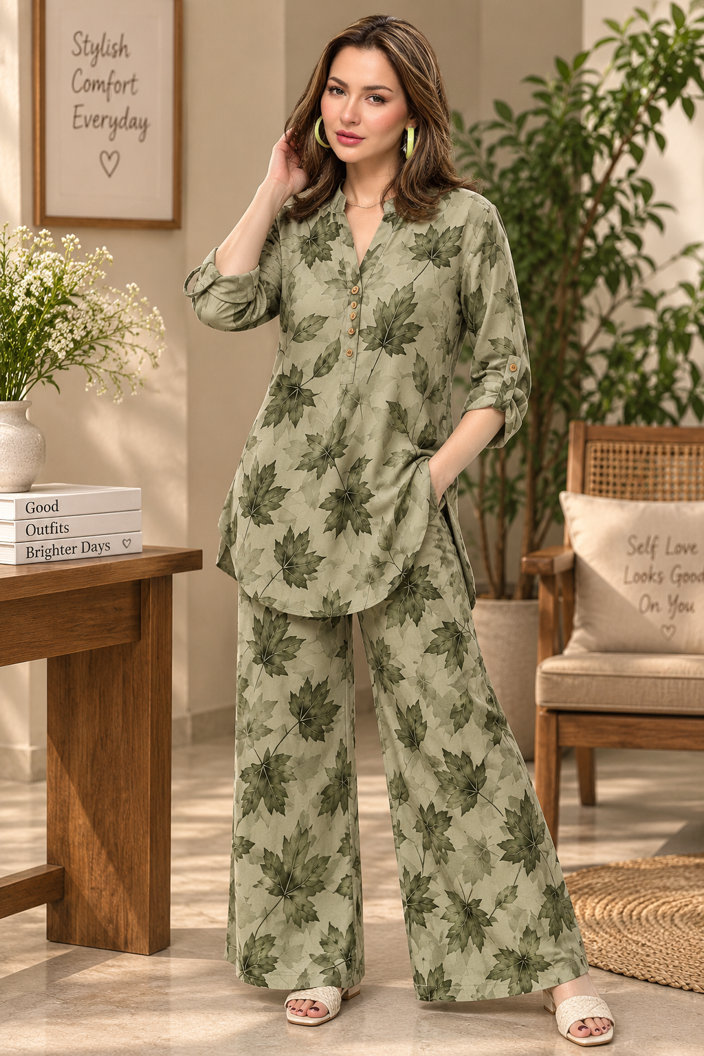 Imported Digital Print Western Coord Set | Easy Fit