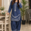 Embroidered 2-Piece Lawn Suit with Dhaka Pajama