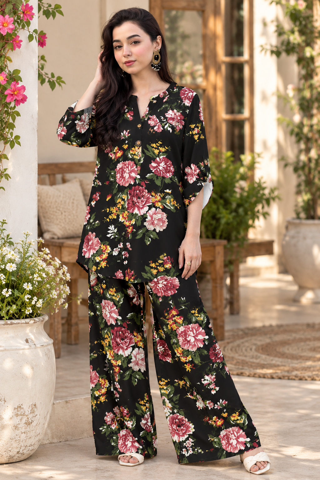Imported Digital Print Western Coord Set | Easy Fit