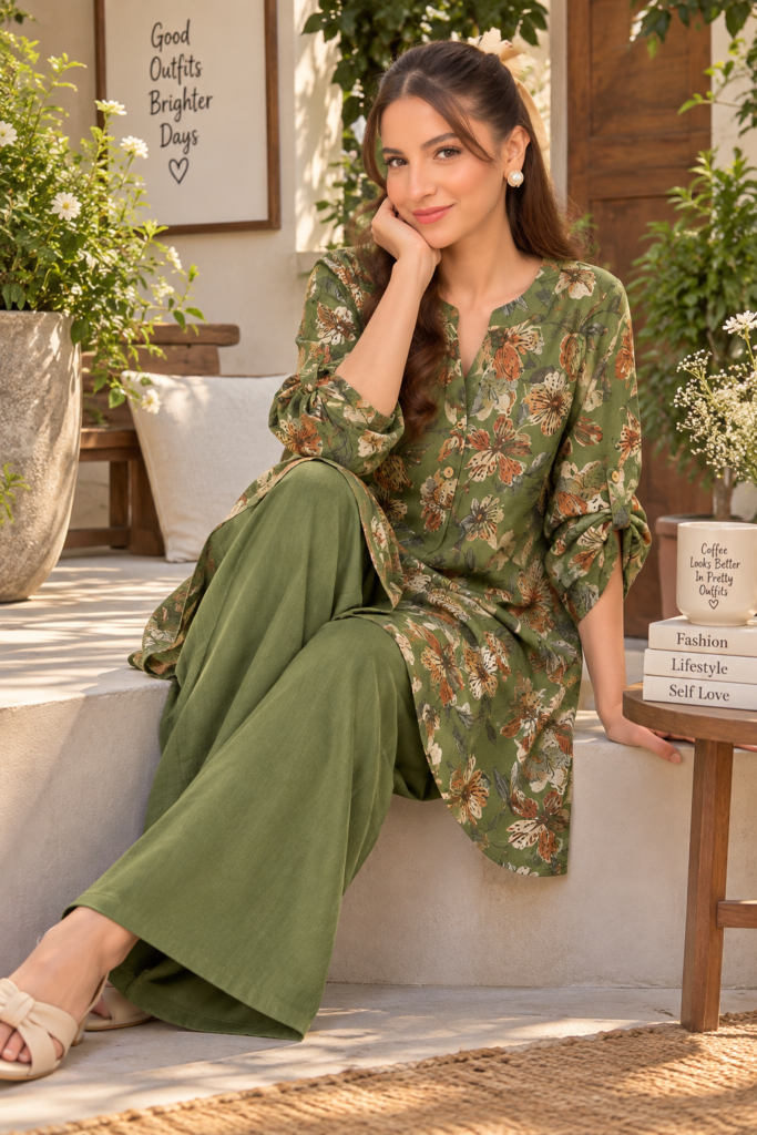 Imported Digital Print Western Coord Set | Easy Fit