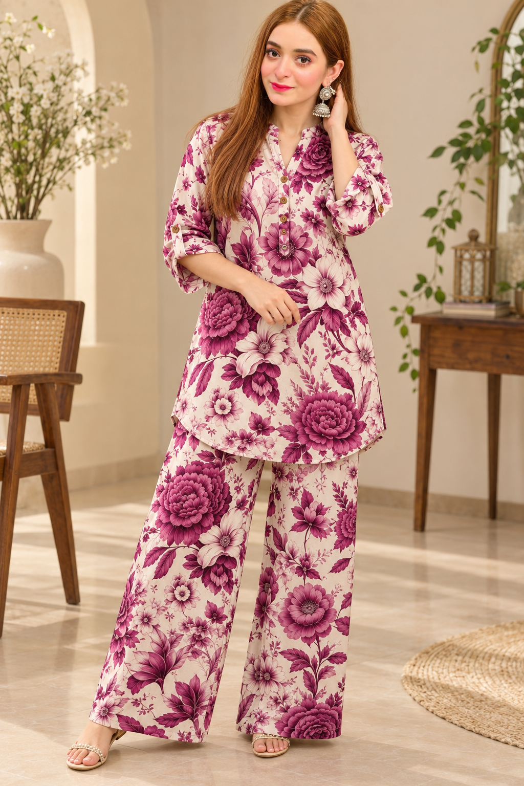 Imported Digital Print Western Coord Set | Easy Fit