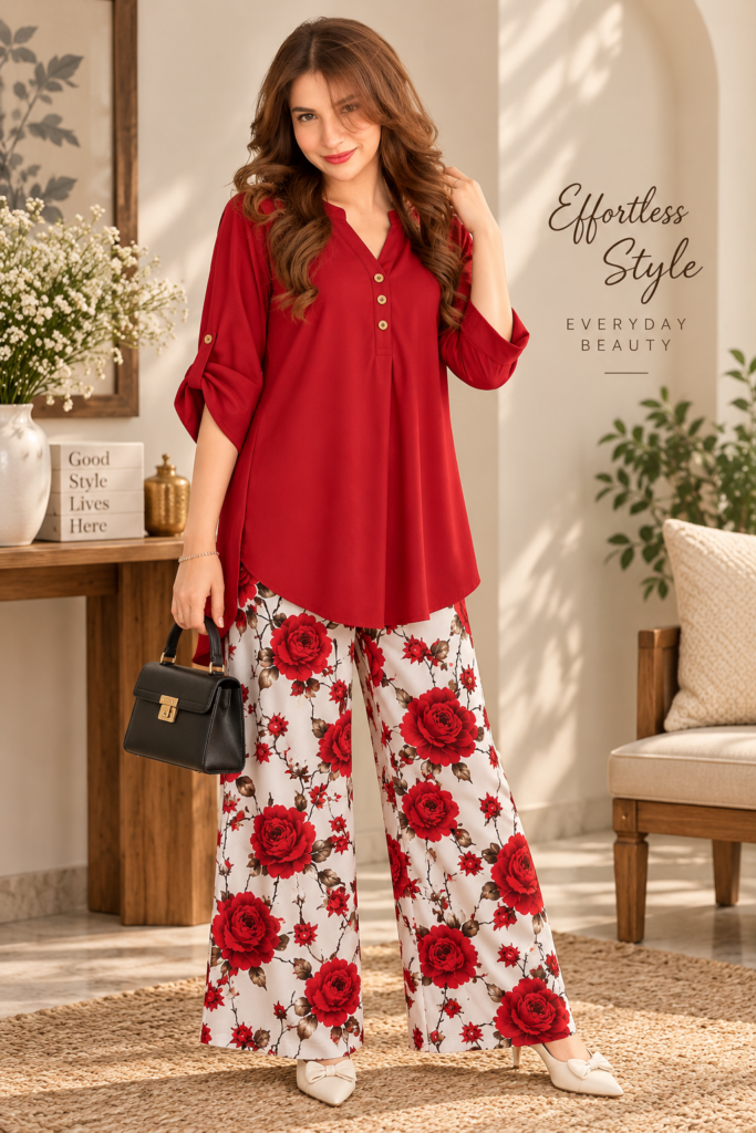 Imported Digital Print Western Coord Set | Easy Fit