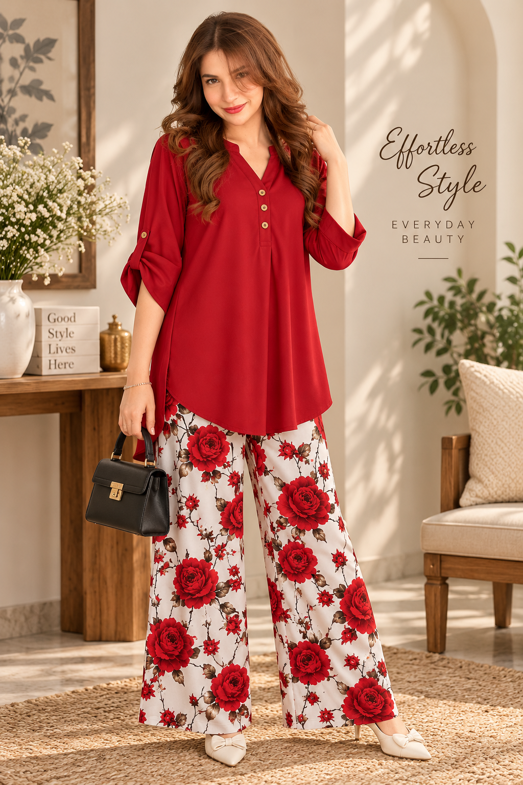 Imported Digital Print Western Coord Set | Easy Fit