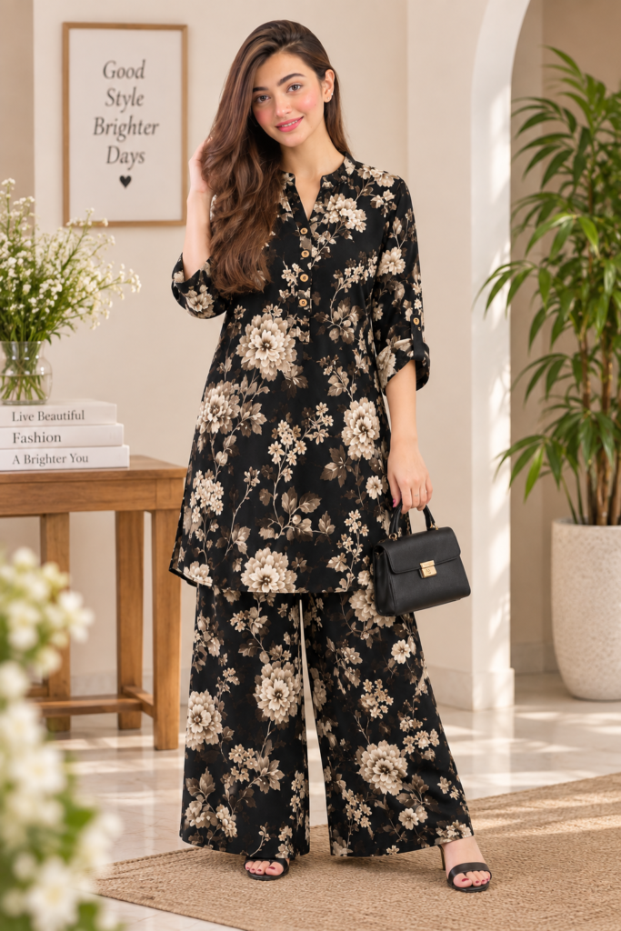 Imported Digital Print Western Coord Set | Easy Fit
