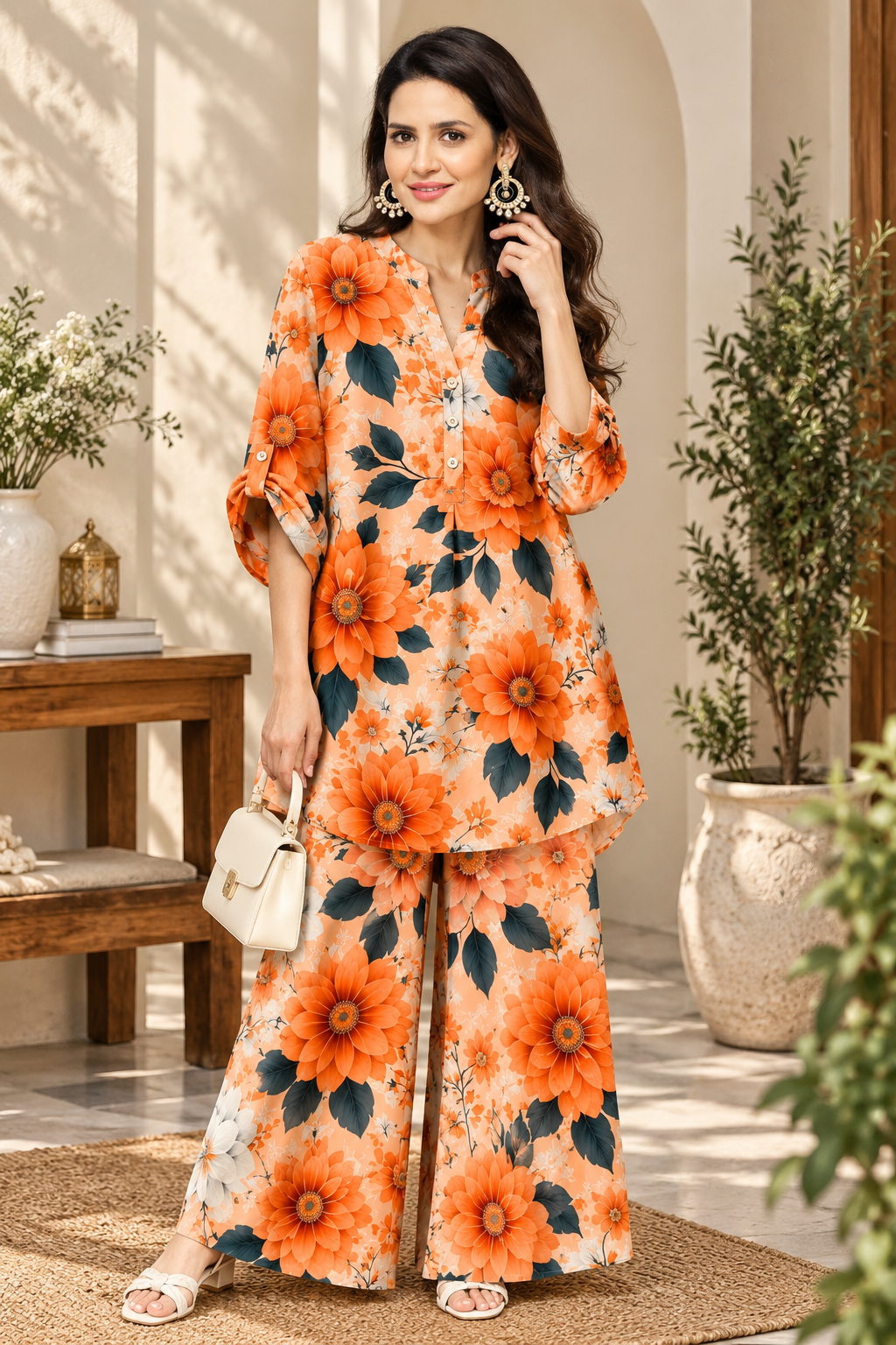 Imported Digital Print Western Coord Set | Easy Fit