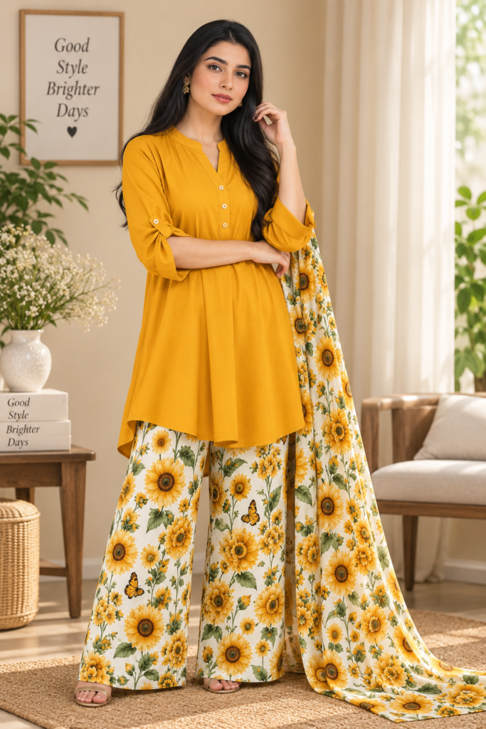 Imported Digital Print Western Coord Set | Easy Fit