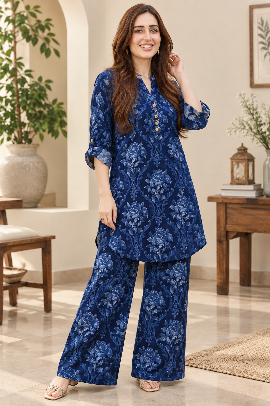 Imported Digital Print Western Coord Set | Easy Fit