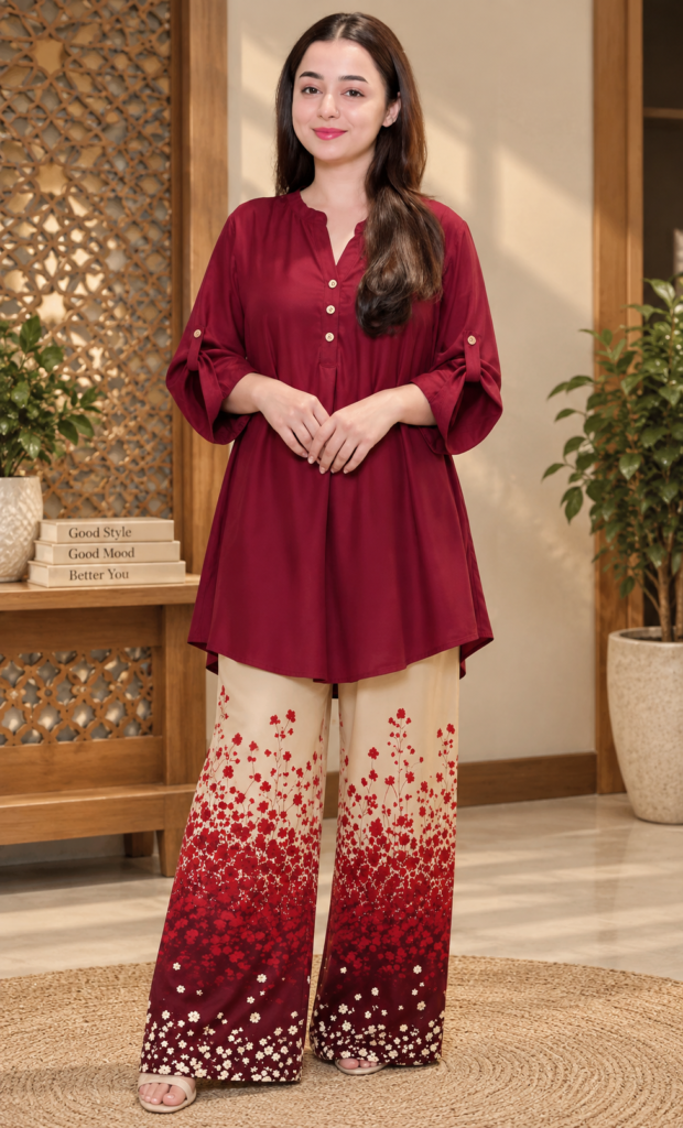 Imported Digital Print Western Coord Set | Easy Fit