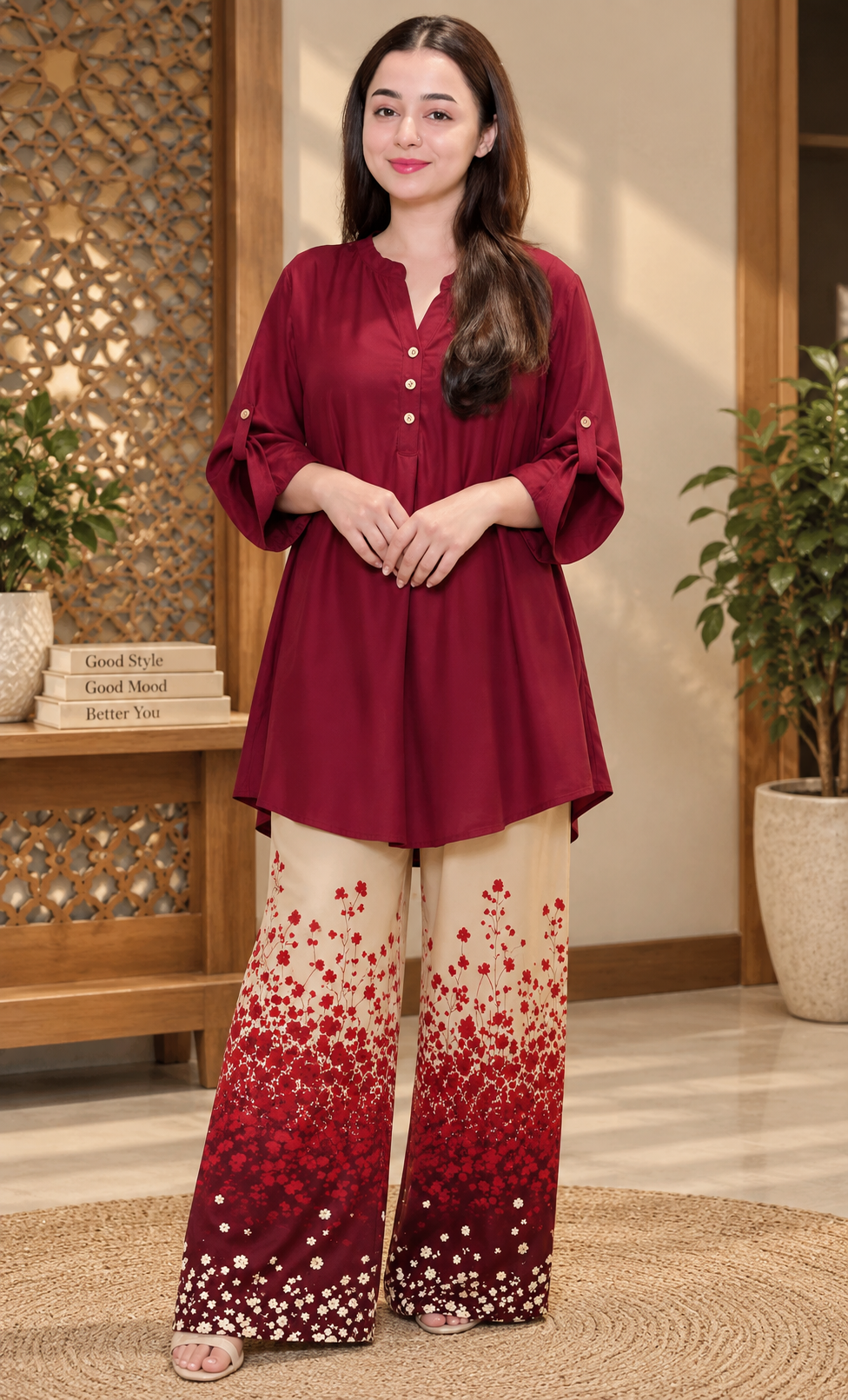 Imported Digital Print Western Coord Set | Easy Fit