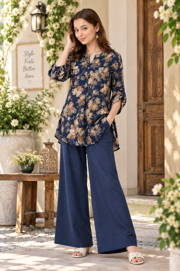 Imported Digital Print Western Coord Set | Easy Fit